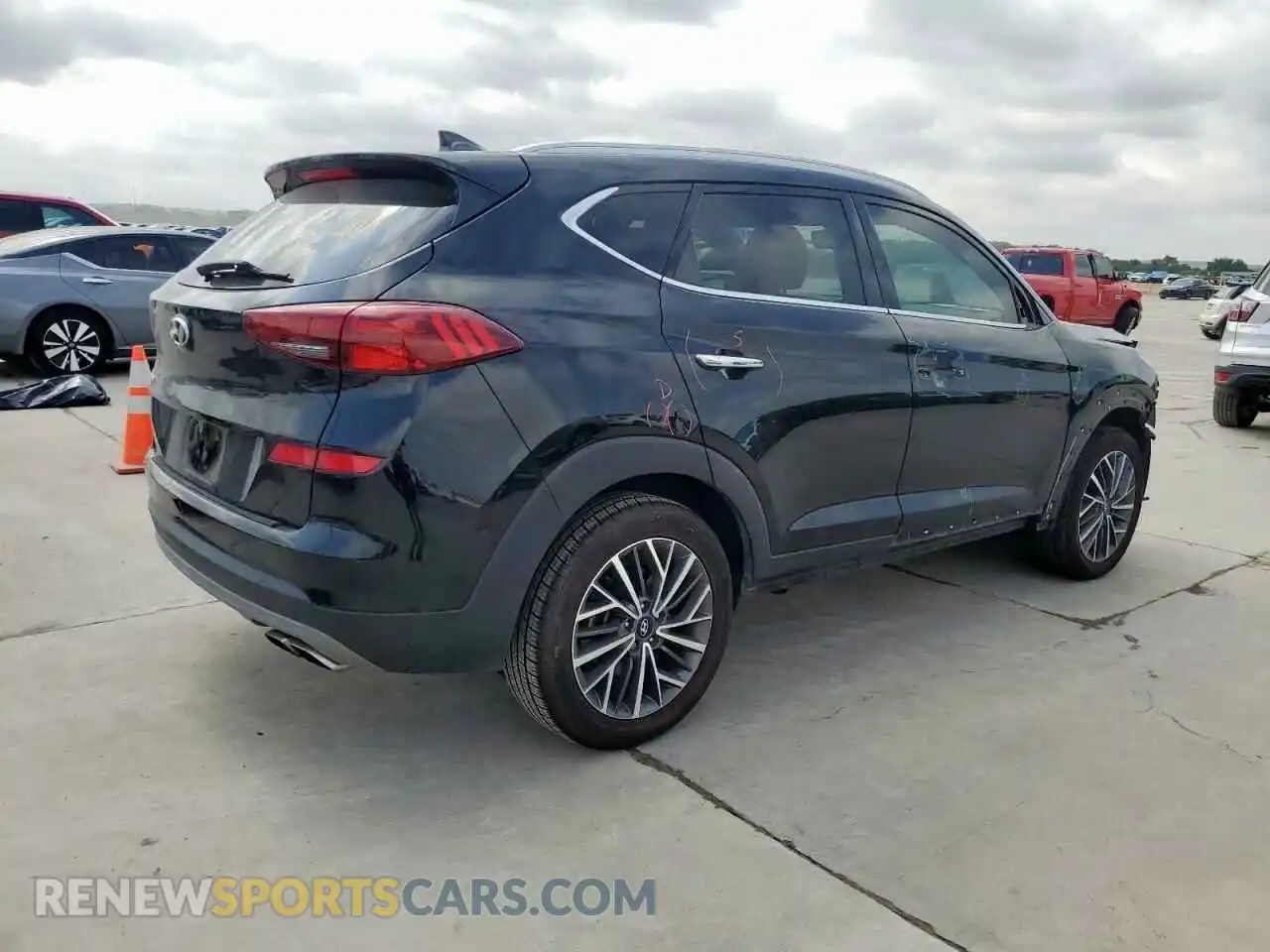 3 Photograph of a damaged car KM8J33AL1MU355159 HYUNDAI TUCSON 2021