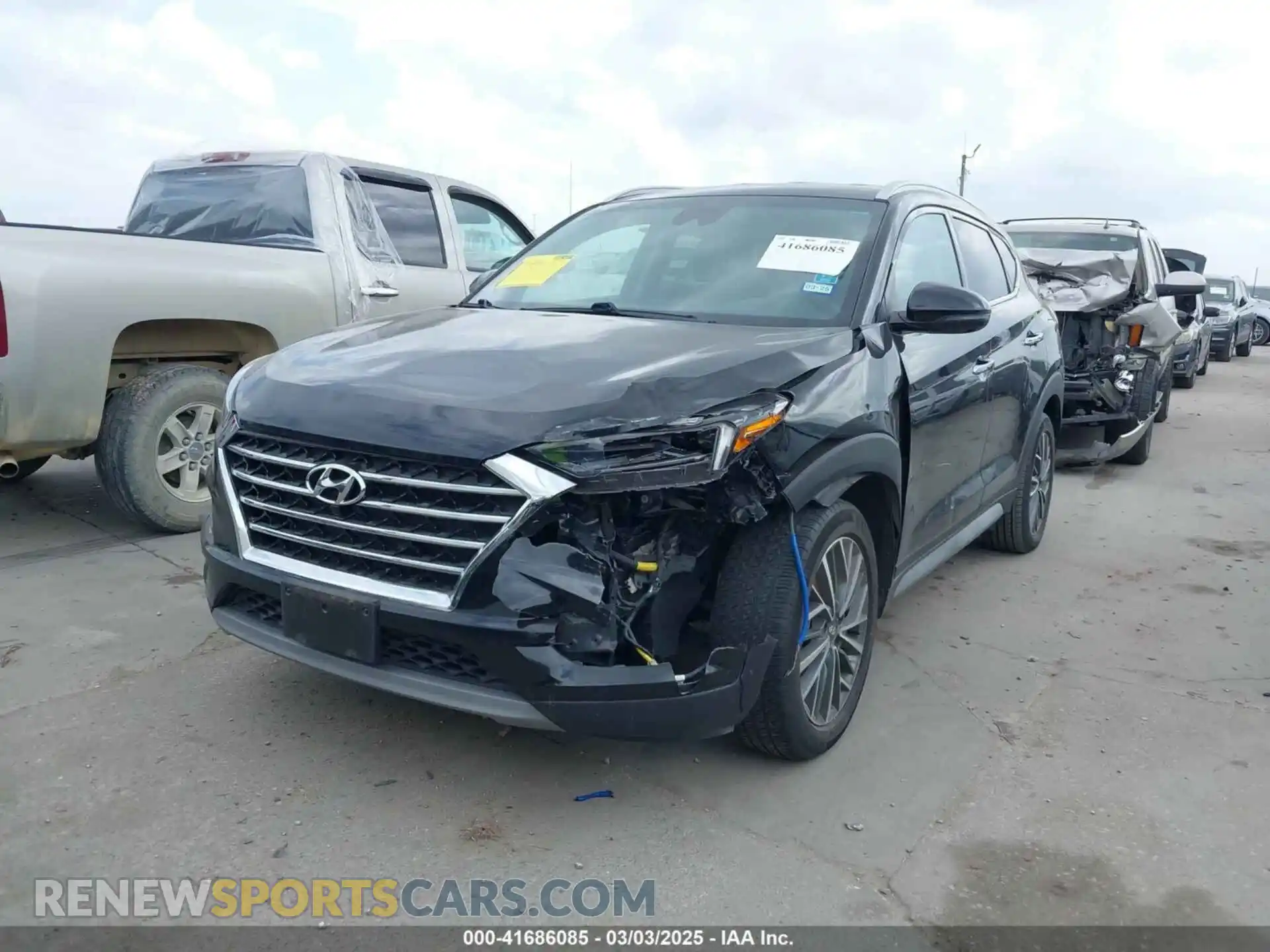 2 Photograph of a damaged car KM8J33AL1MU401248 HYUNDAI TUCSON 2021