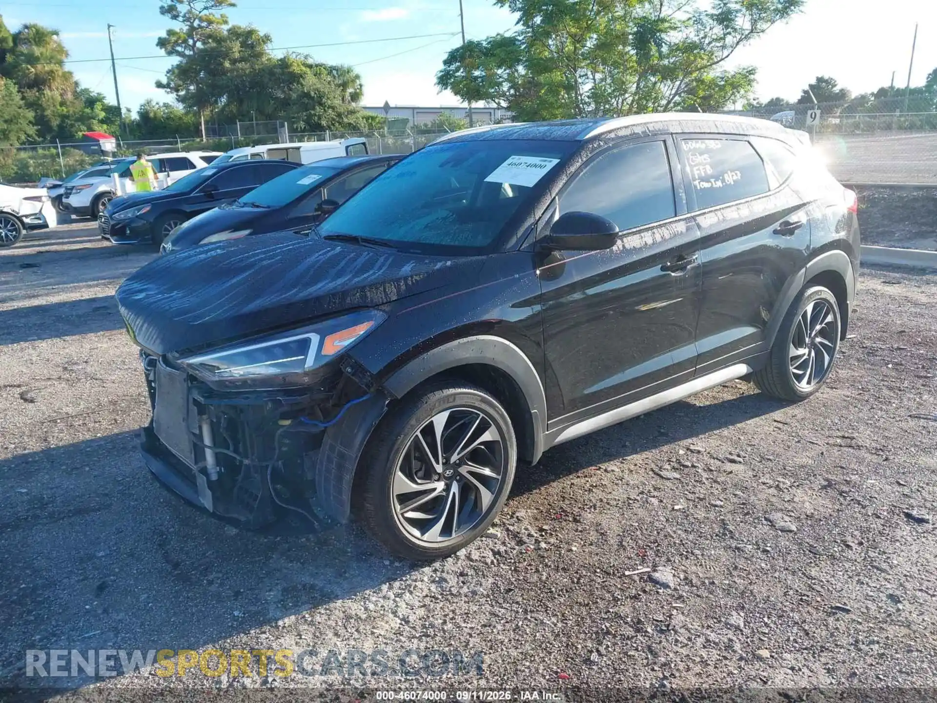 2 fotografías del automóvil dañado KM8J33AL2MU289303 HYUNDAI TUCSON 2021