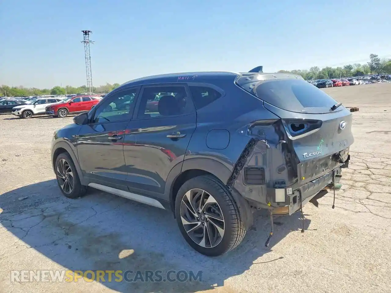 2 Photograph of a damaged car KM8J33AL2MU315138 HYUNDAI TUCSON 2021