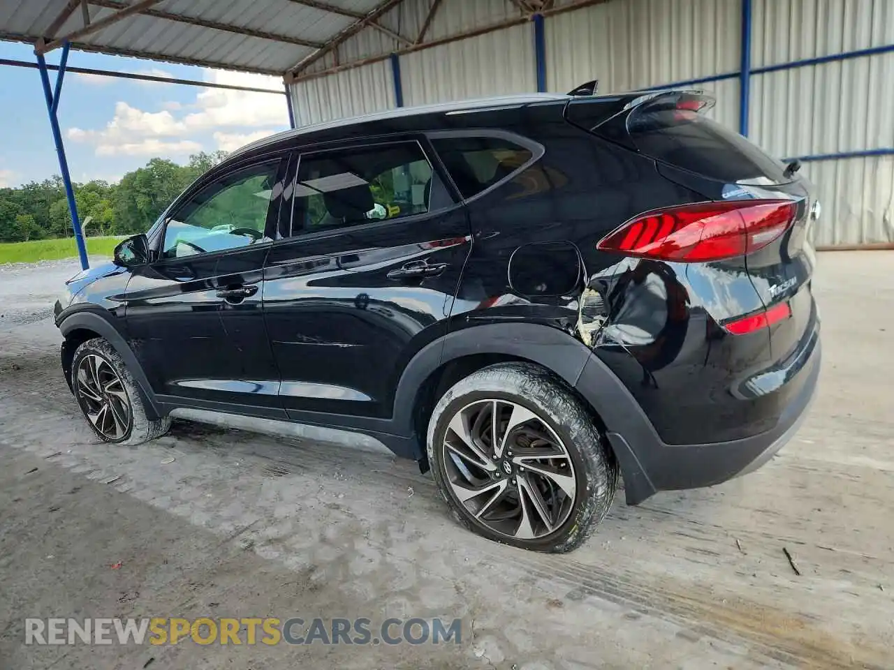 2 fotografías del automóvil dañado KM8J33AL2MU325698 HYUNDAI TUCSON 2021