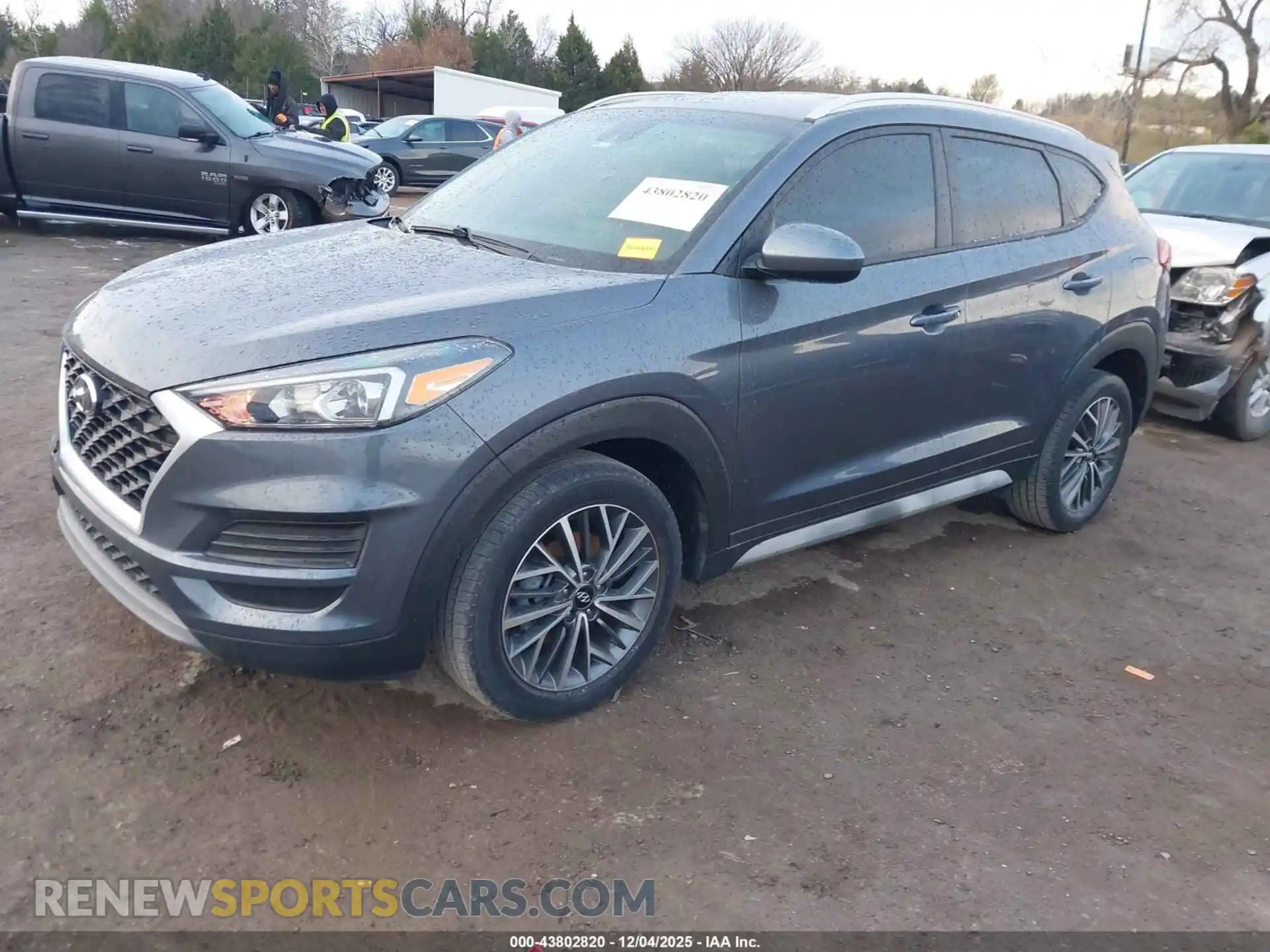 2 fotografías del automóvil dañado KM8J33AL2MU339827 HYUNDAI TUCSON 2021