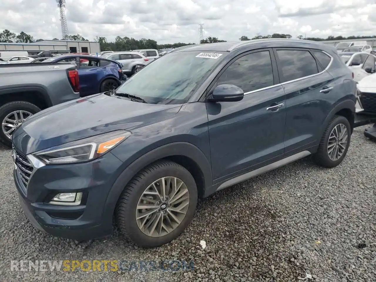1 Photograph of a damaged car KM8J33AL2MU382385 HYUNDAI TUCSON 2021