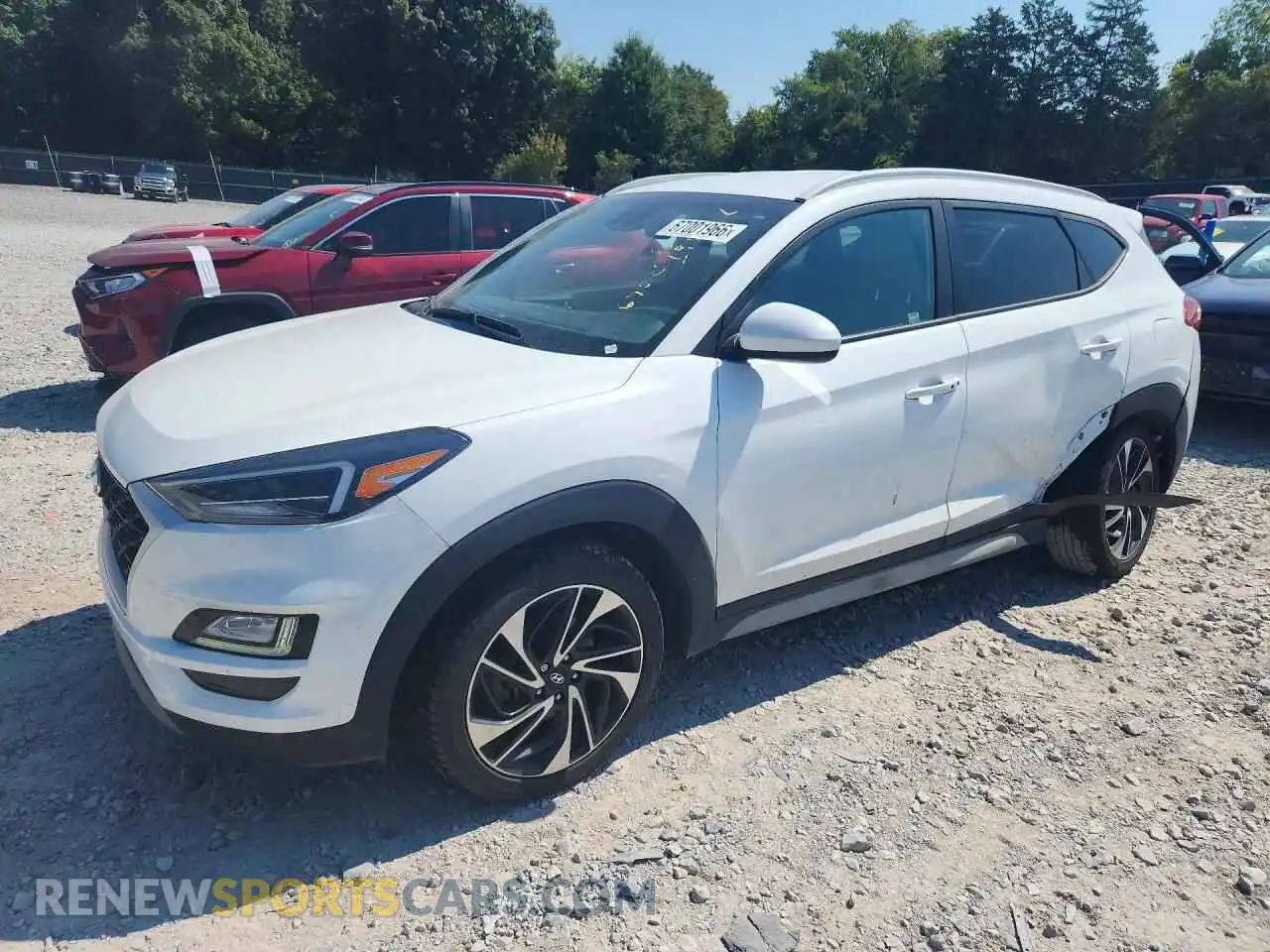 1 Photograph of a damaged car KM8J33AL3MU286328 HYUNDAI TUCSON 2021