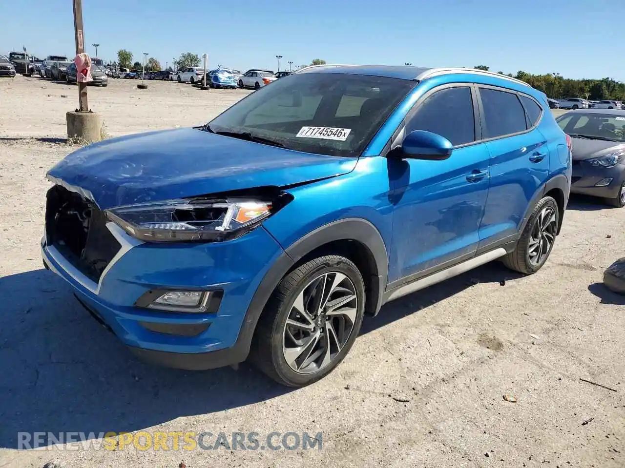 1 Photograph of a damaged car KM8J33AL3MU309607 HYUNDAI TUCSON 2021
