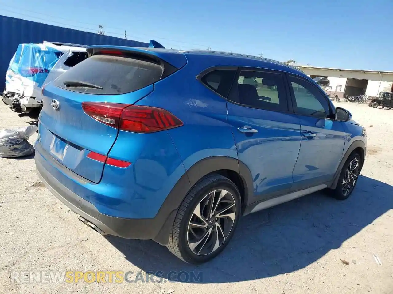 3 Photograph of a damaged car KM8J33AL3MU309607 HYUNDAI TUCSON 2021