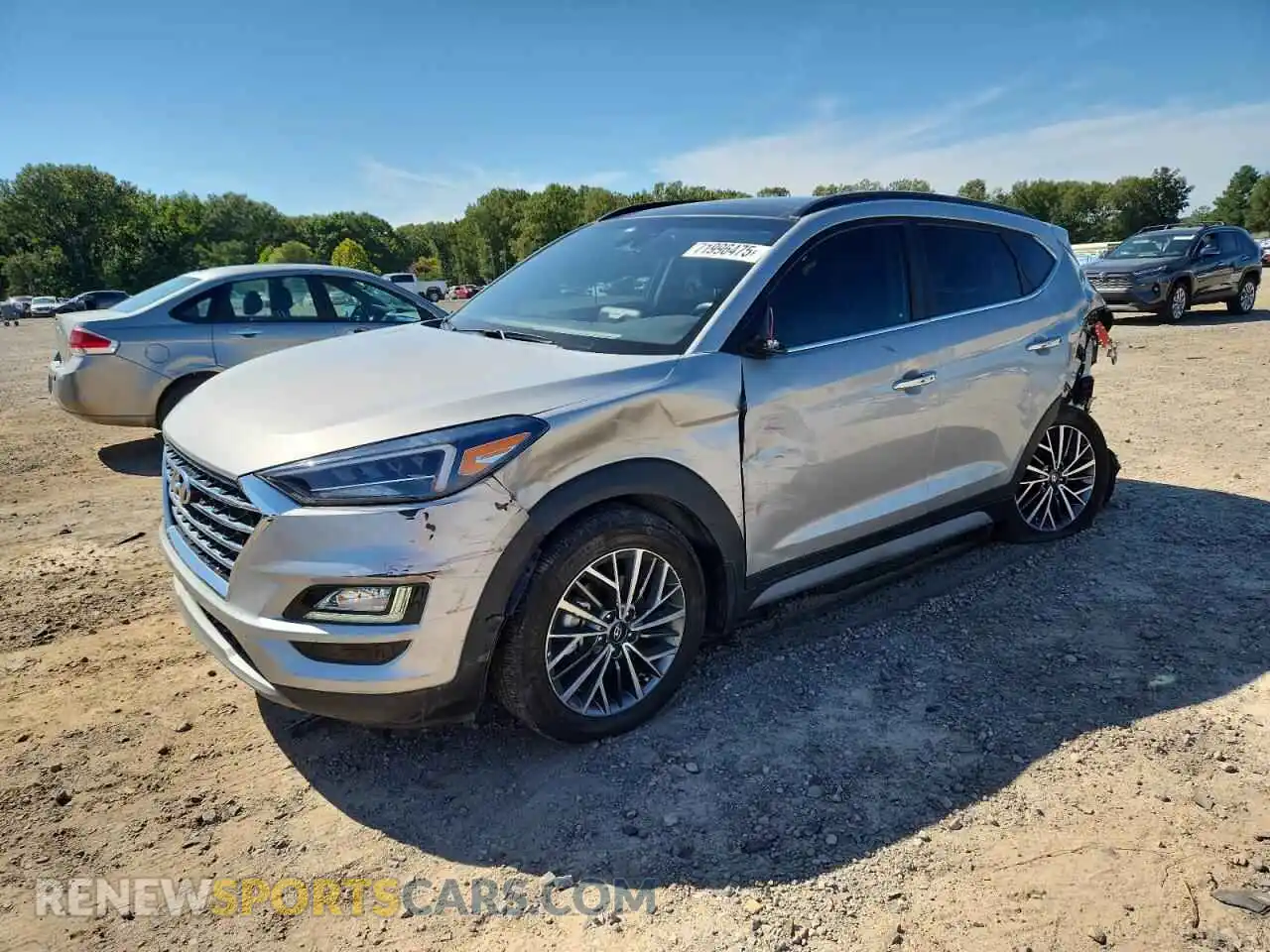 1 Photograph of a damaged car KM8J33AL3MU314256 HYUNDAI TUCSON 2021