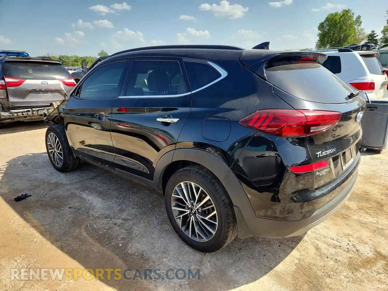 2 Photograph of a damaged car KM8J33AL3MU354885 HYUNDAI TUCSON 2021