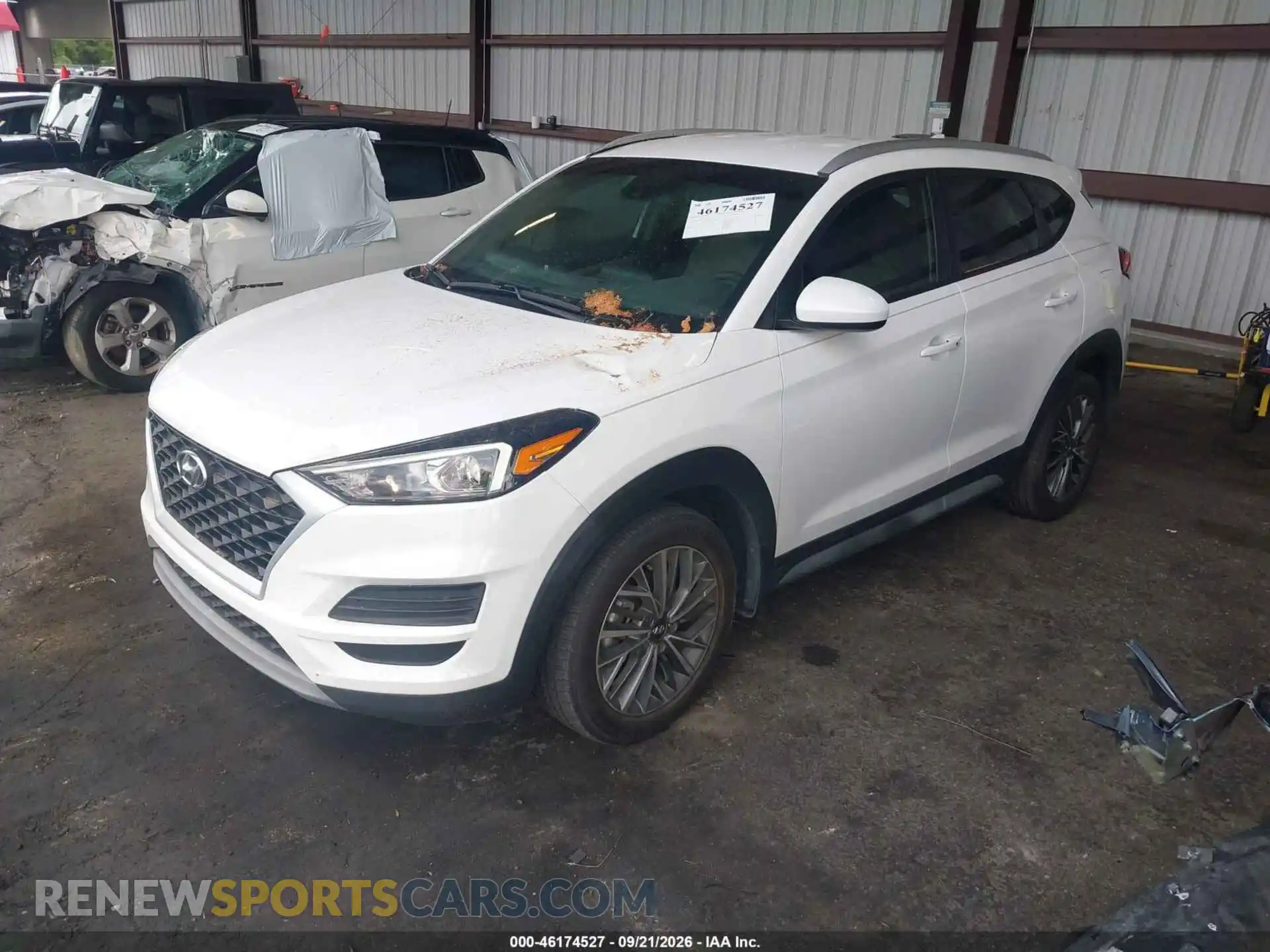 2 Фотография поврежденного автомобиля KM8J33AL3MU362906 HYUNDAI TUCSON 2021