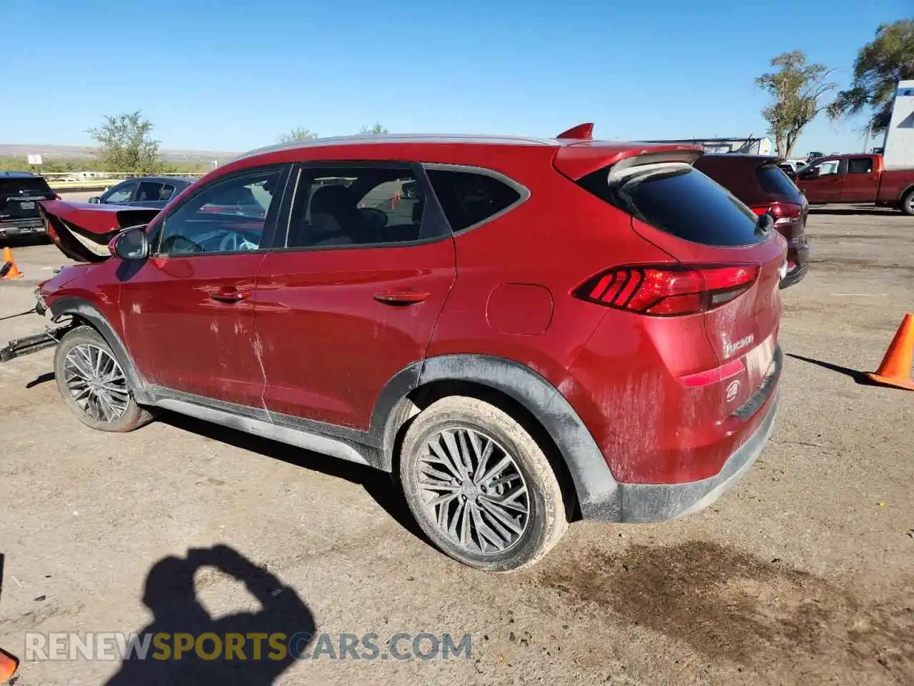 2 Photograph of a damaged car KM8J33AL3MU379978 HYUNDAI TUCSON 2021