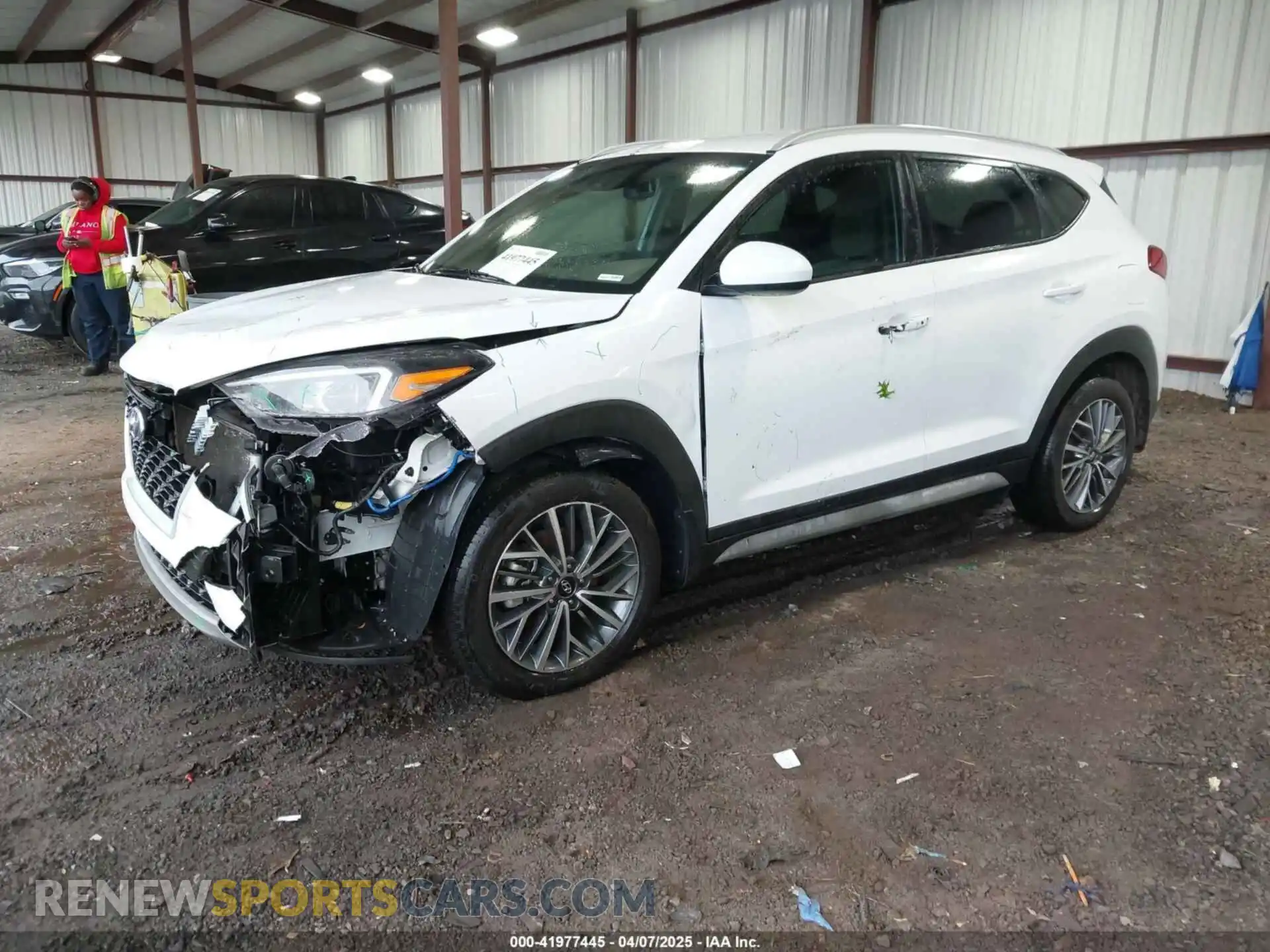 2 fotografías del automóvil dañado KM8J33AL4MU291697 HYUNDAI TUCSON 2021