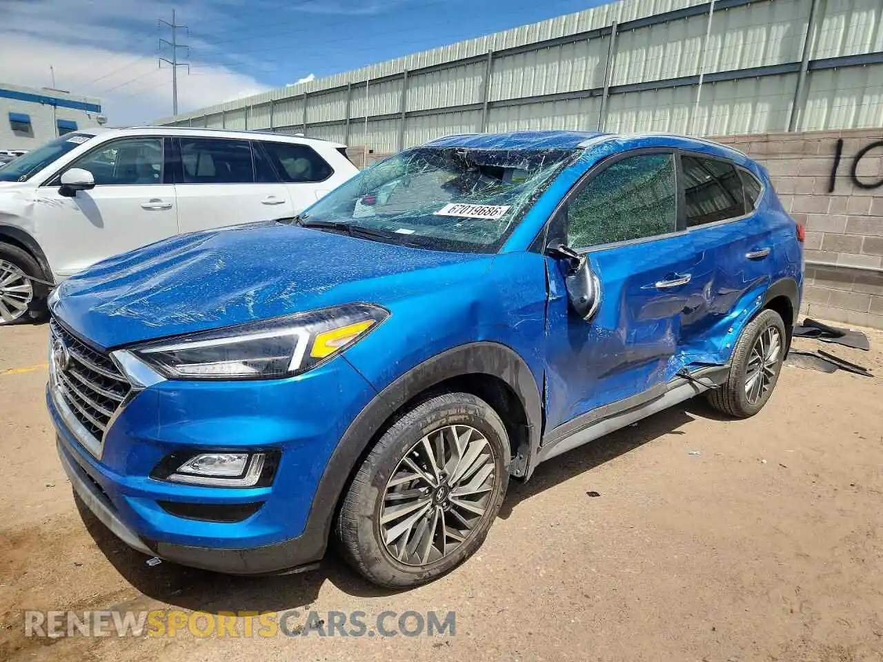 1 Фотография поврежденного автомобиля KM8J33AL4MU313634 HYUNDAI TUCSON 2021