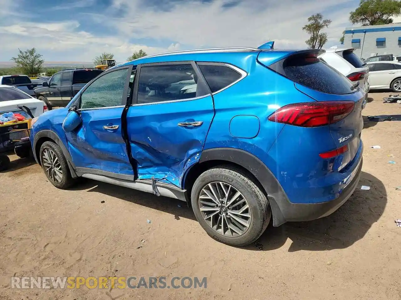 2 Фотография поврежденного автомобиля KM8J33AL4MU313634 HYUNDAI TUCSON 2021