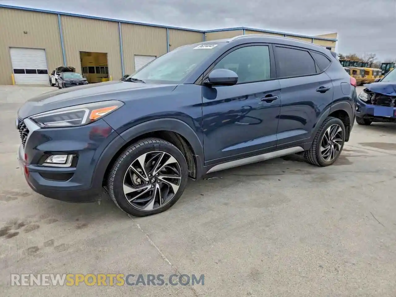 1 Photograph of a damaged car KM8J33AL4MU323080 HYUNDAI TUCSON 2021