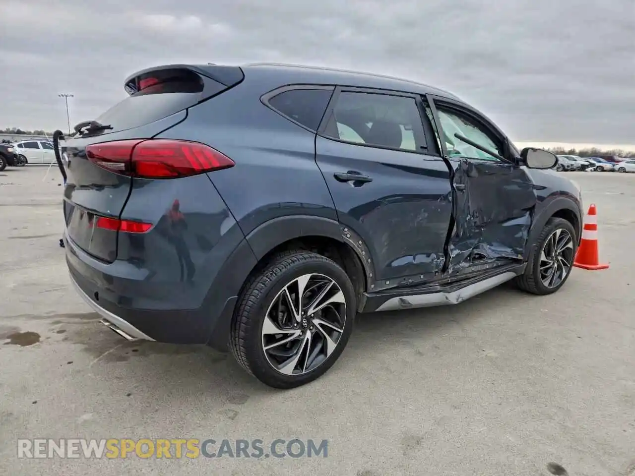 3 Photograph of a damaged car KM8J33AL4MU323080 HYUNDAI TUCSON 2021