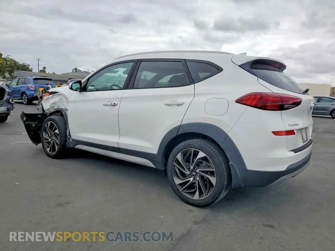 2 Photograph of a damaged car KM8J33AL5MU307633 HYUNDAI TUCSON 2021