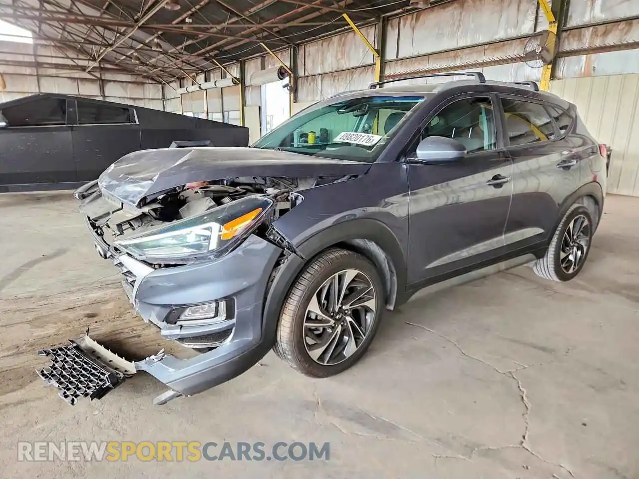 1 Photograph of a damaged car KM8J33AL6MU401861 HYUNDAI TUCSON 2021
