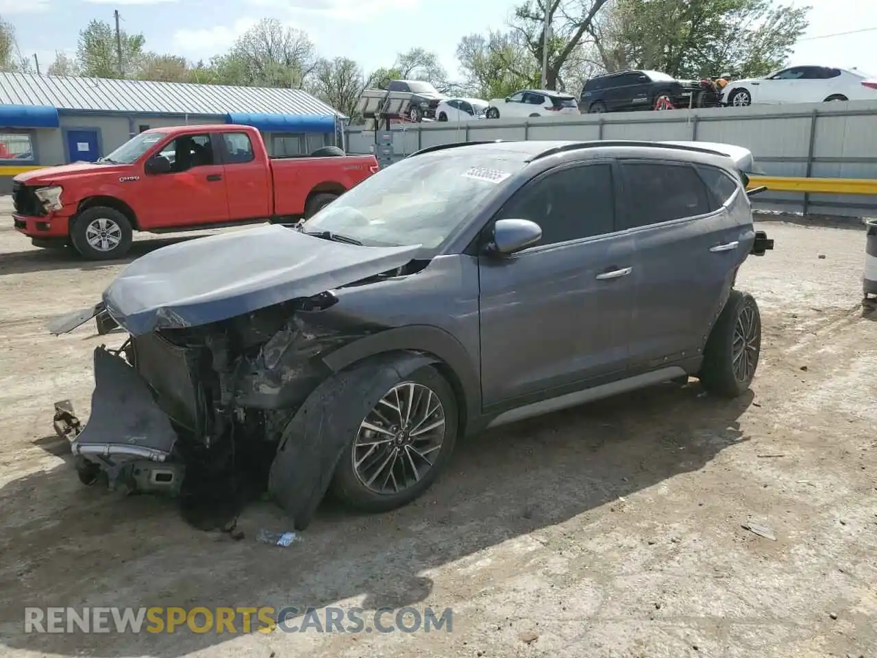 1 Фотография поврежденного автомобиля KM8J33AL7MU404493 HYUNDAI TUCSON 2021