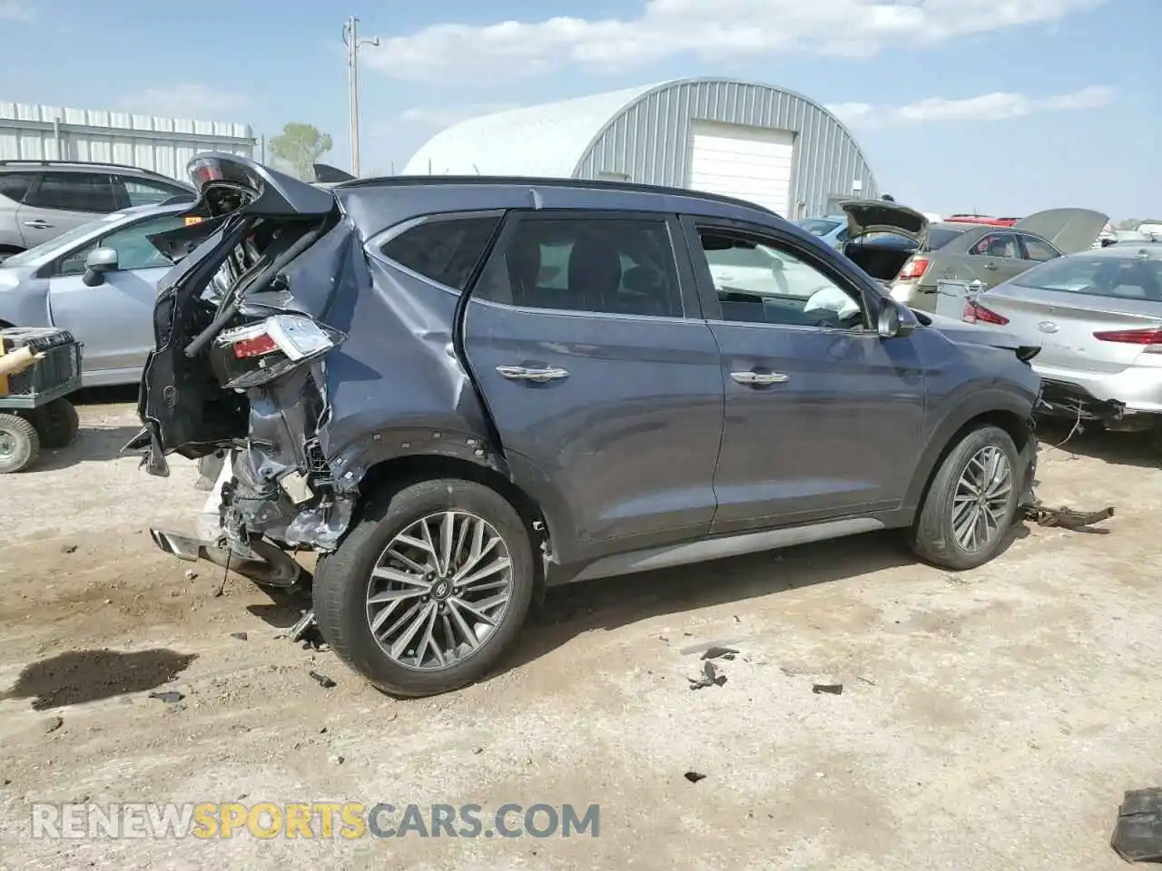 3 Фотография поврежденного автомобиля KM8J33AL7MU404493 HYUNDAI TUCSON 2021