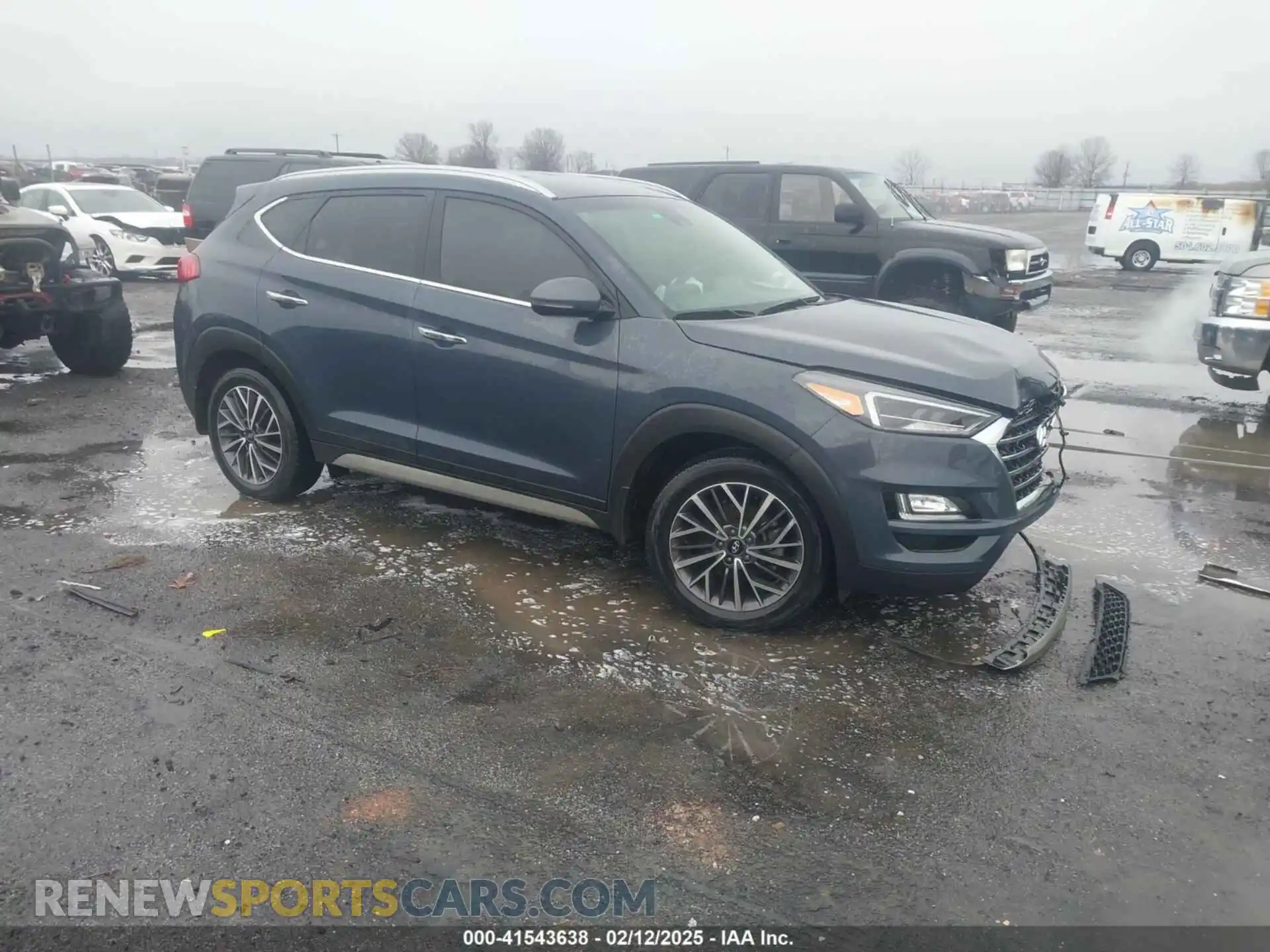 1 Photograph of a damaged car KM8J33AL9MU282980 HYUNDAI TUCSON 2021