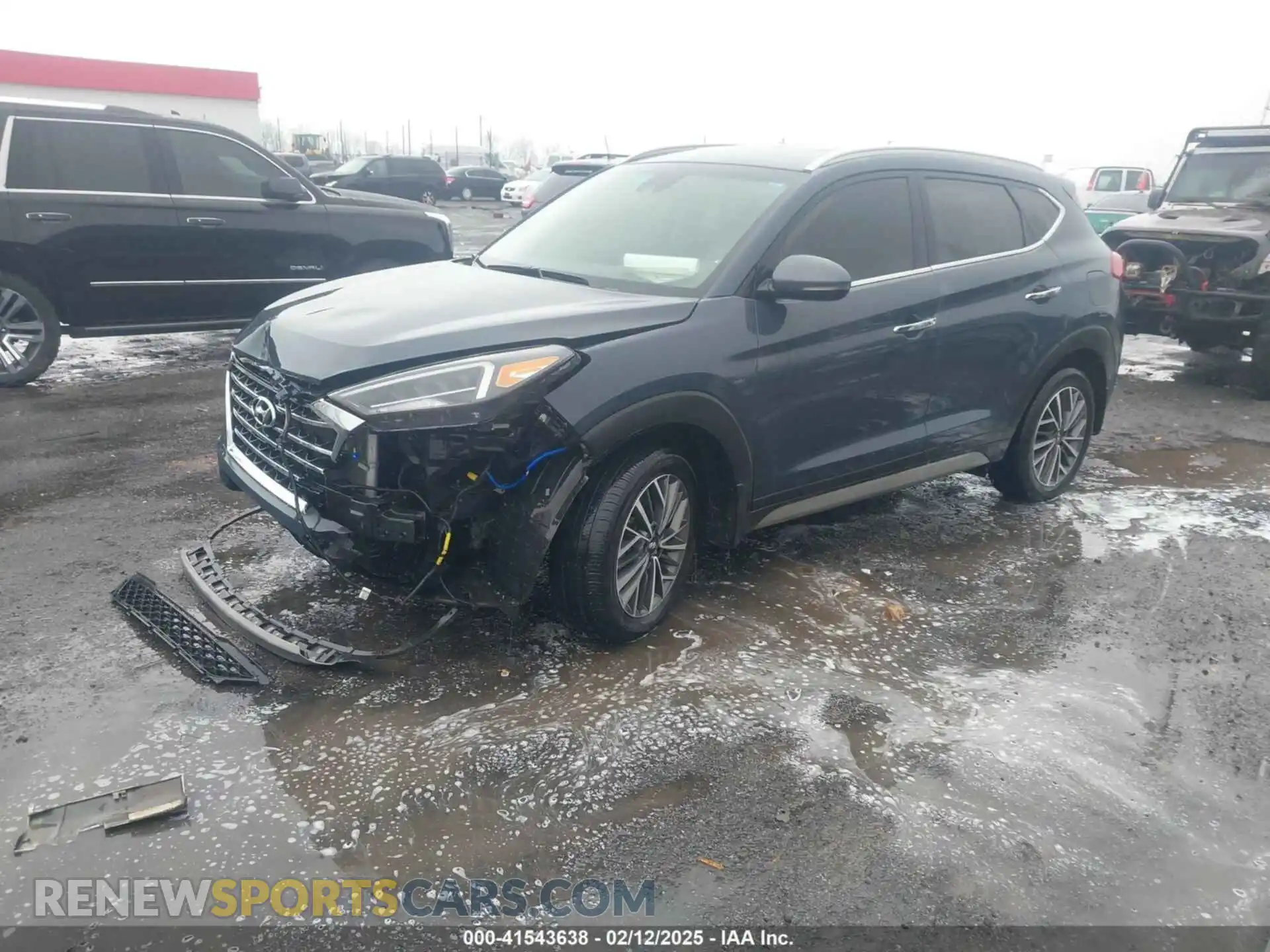 2 Photograph of a damaged car KM8J33AL9MU282980 HYUNDAI TUCSON 2021