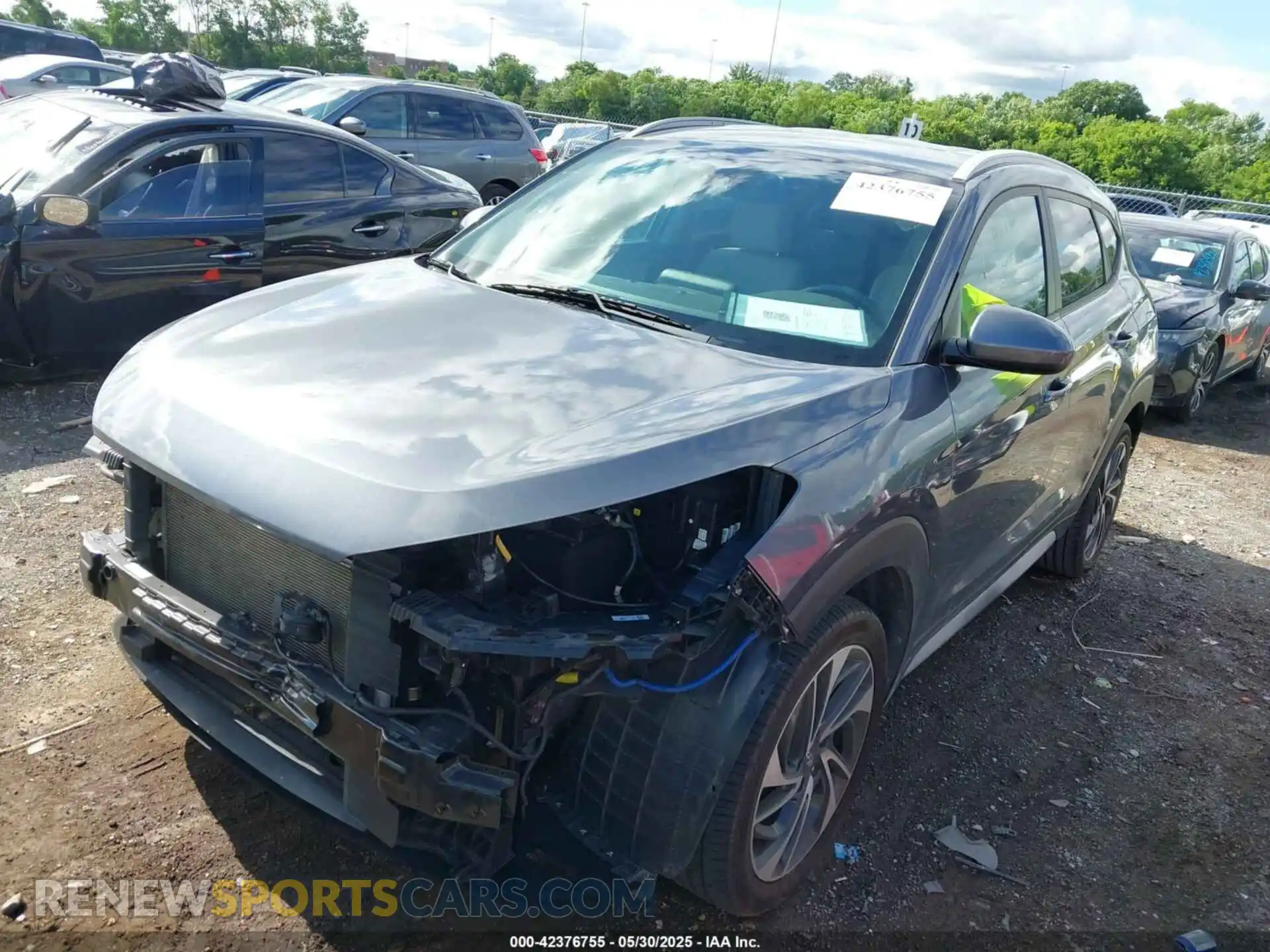 2 Photograph of a damaged car KM8J33AL9MU290948 HYUNDAI TUCSON 2021