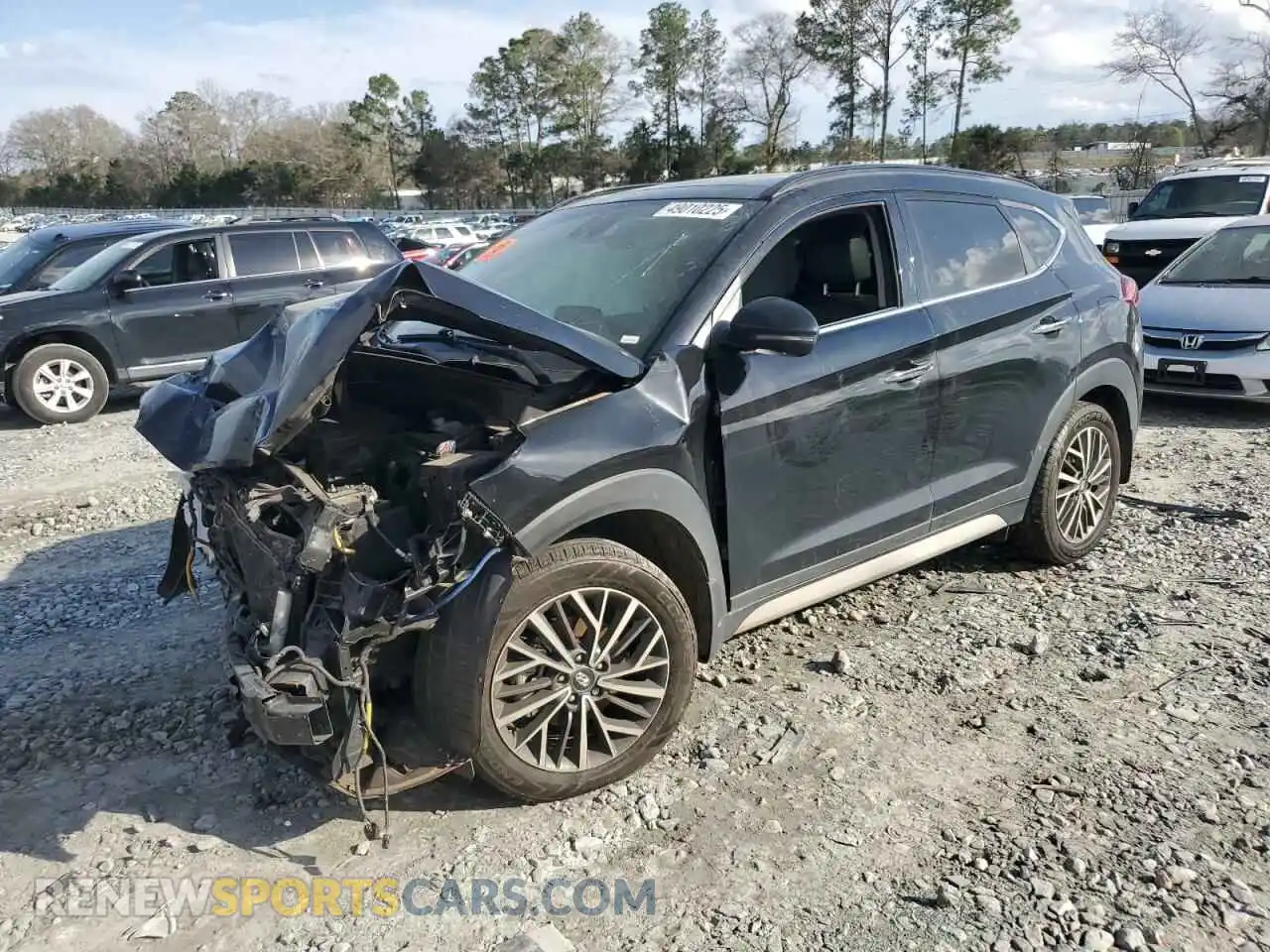 1 Photograph of a damaged car KM8J33ALXMU284138 HYUNDAI TUCSON 2021