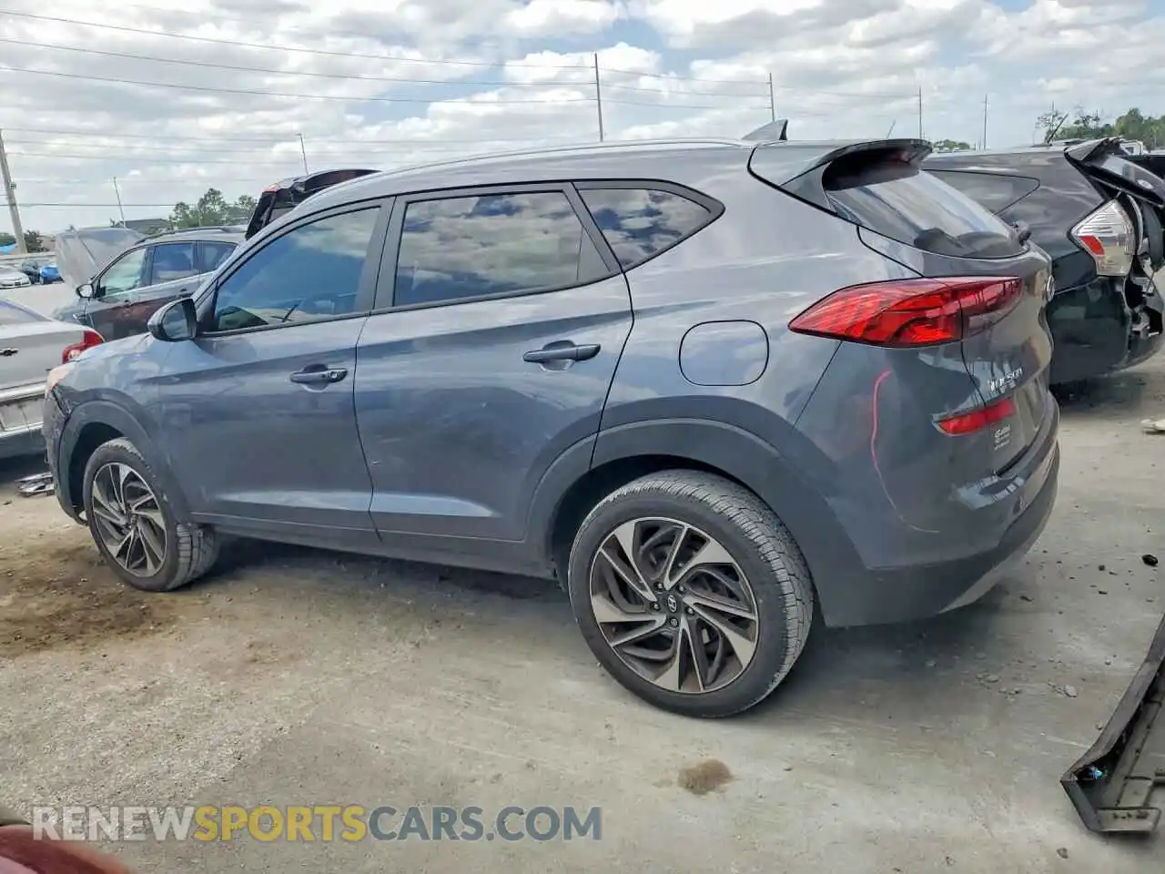 2 Photograph of a damaged car KM8J33ALXMU286424 HYUNDAI TUCSON 2021