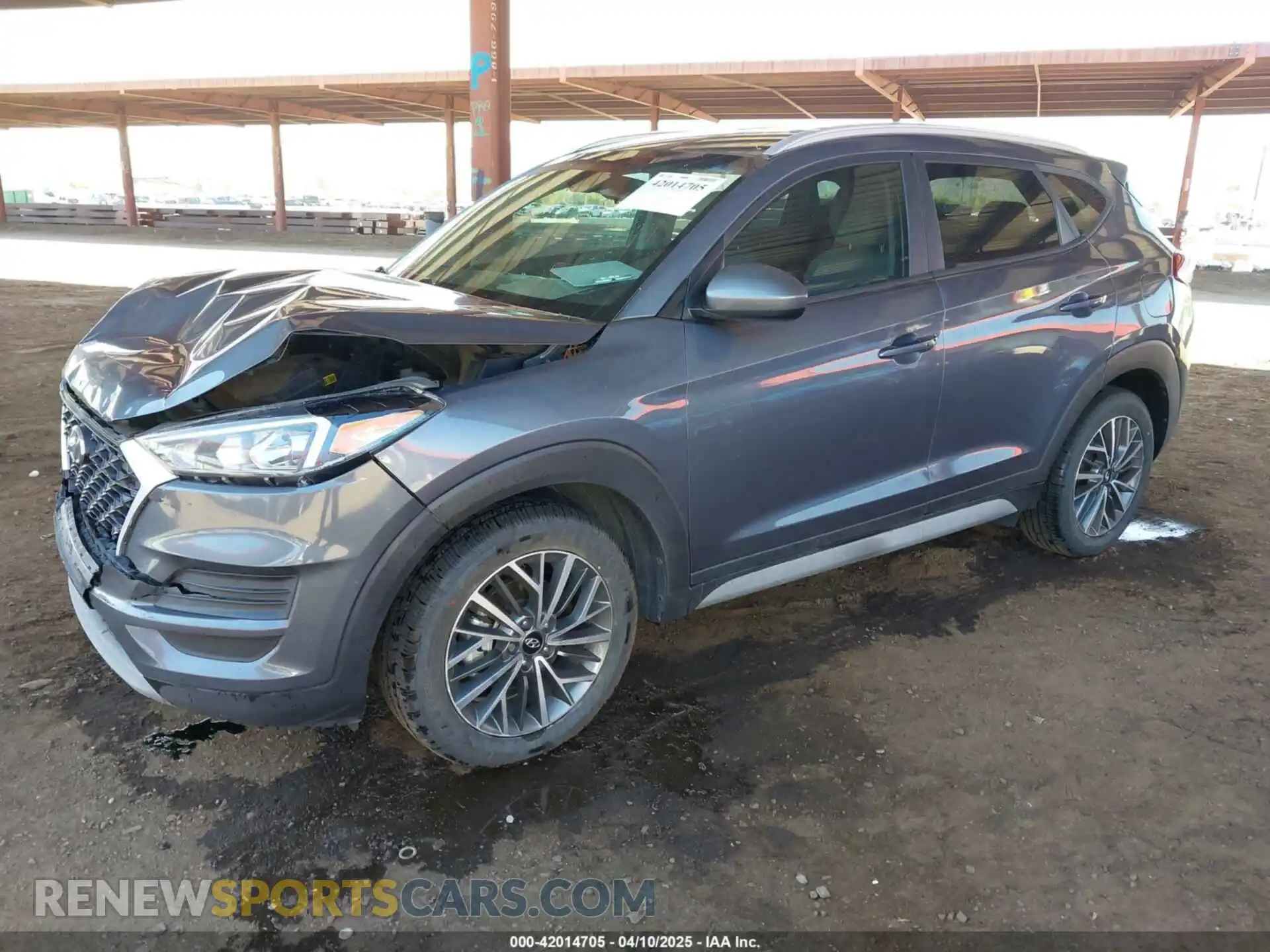 2 Photograph of a damaged car KM8J33ALXMU294670 HYUNDAI TUCSON 2021