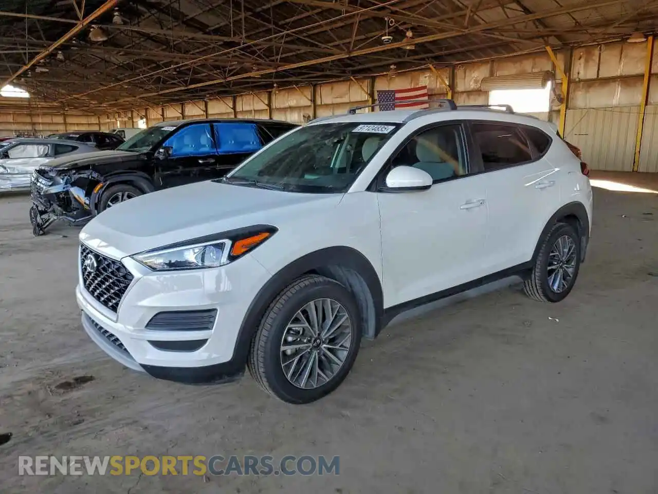 1 Фотография поврежденного автомобиля KM8J33ALXMU317400 HYUNDAI TUCSON 2021