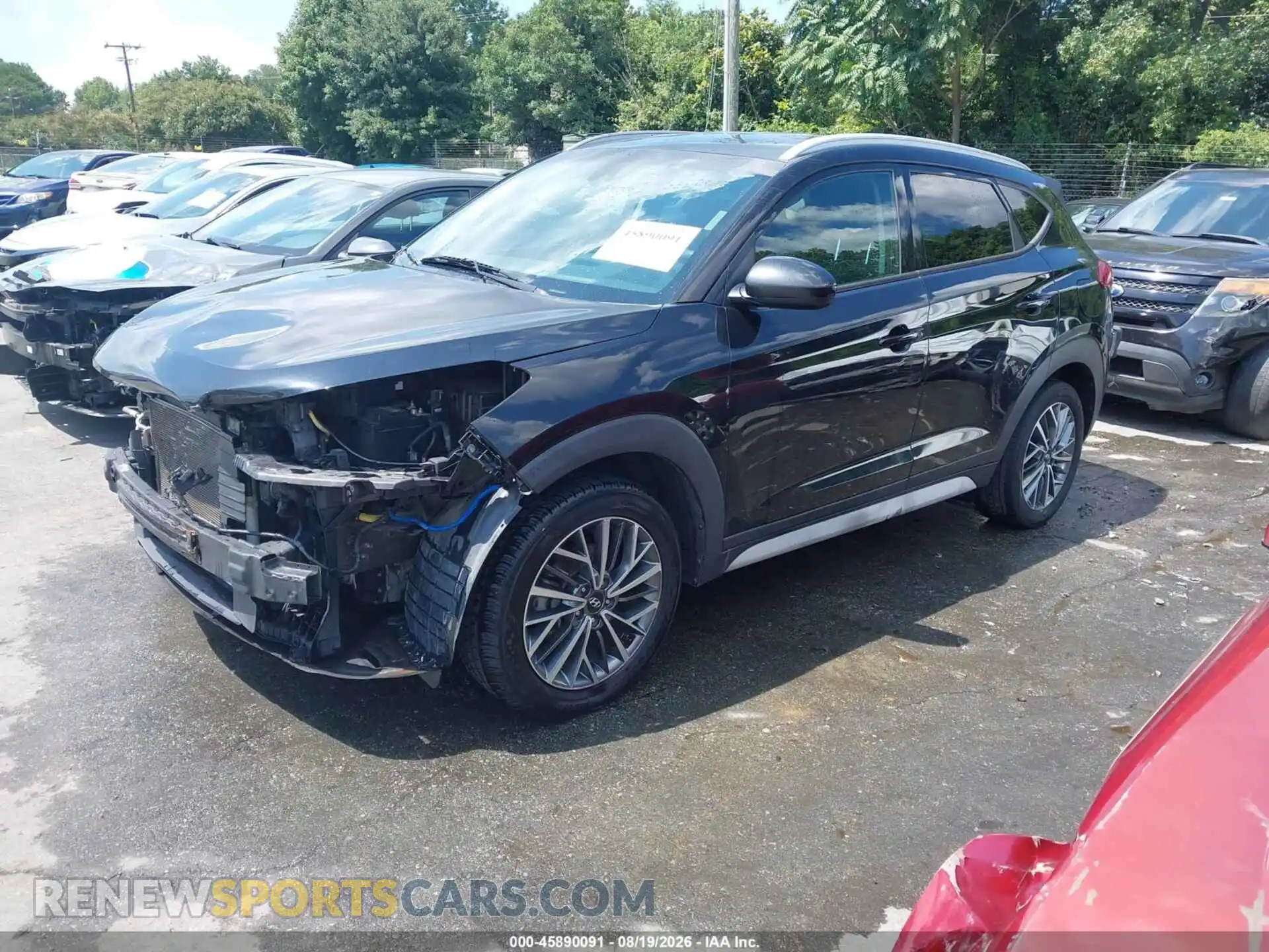 2 Photograph of a damaged car KM8J33ALXMU338411 HYUNDAI TUCSON 2021