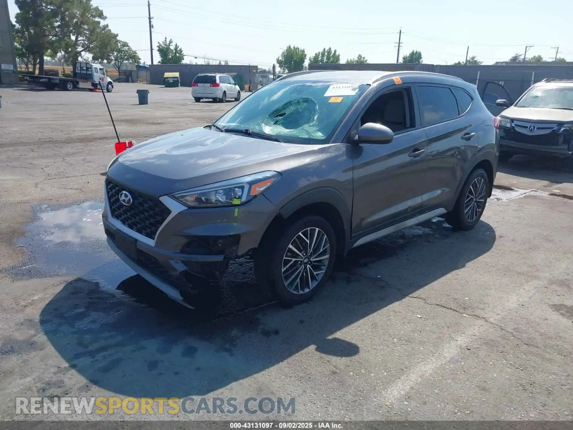 2 Photograph of a damaged car KM8J33ALXMU344080 HYUNDAI TUCSON 2021