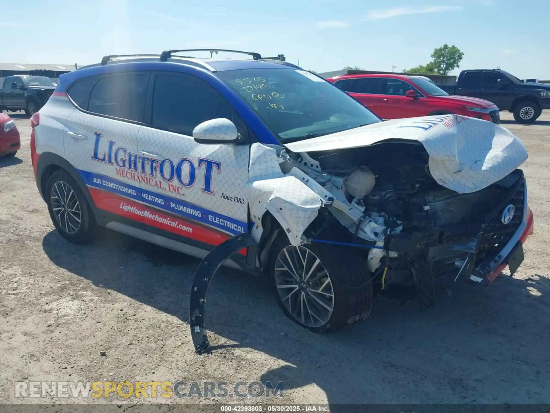 1 Photograph of a damaged car KM8J33ALXMU344712 HYUNDAI TUCSON 2021
