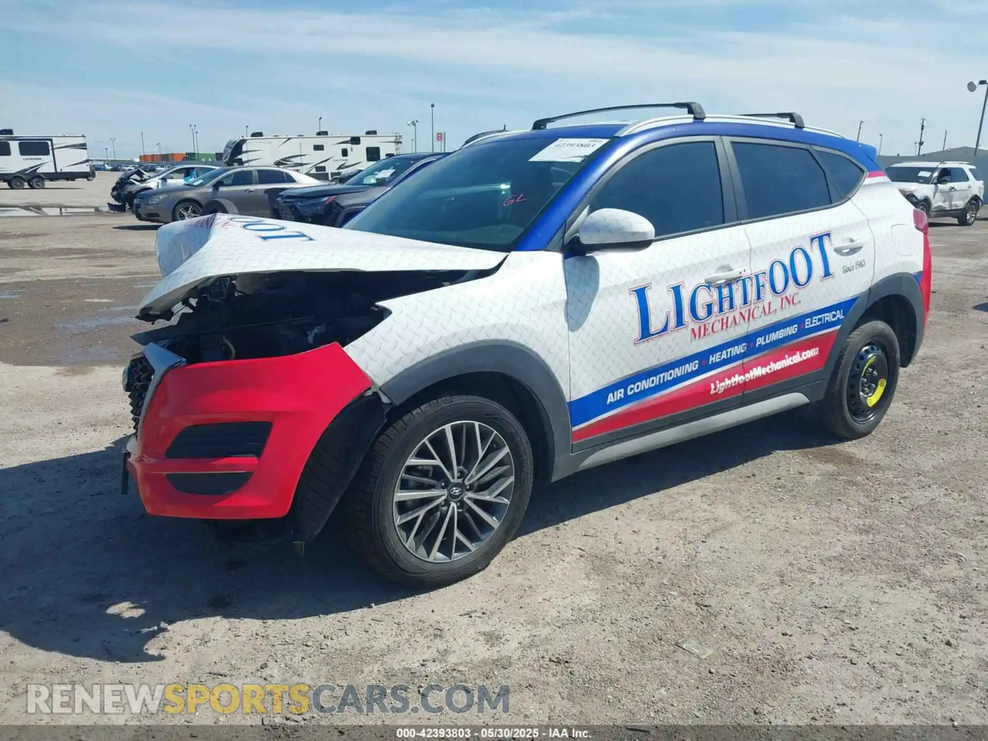 2 Photograph of a damaged car KM8J33ALXMU344712 HYUNDAI TUCSON 2021