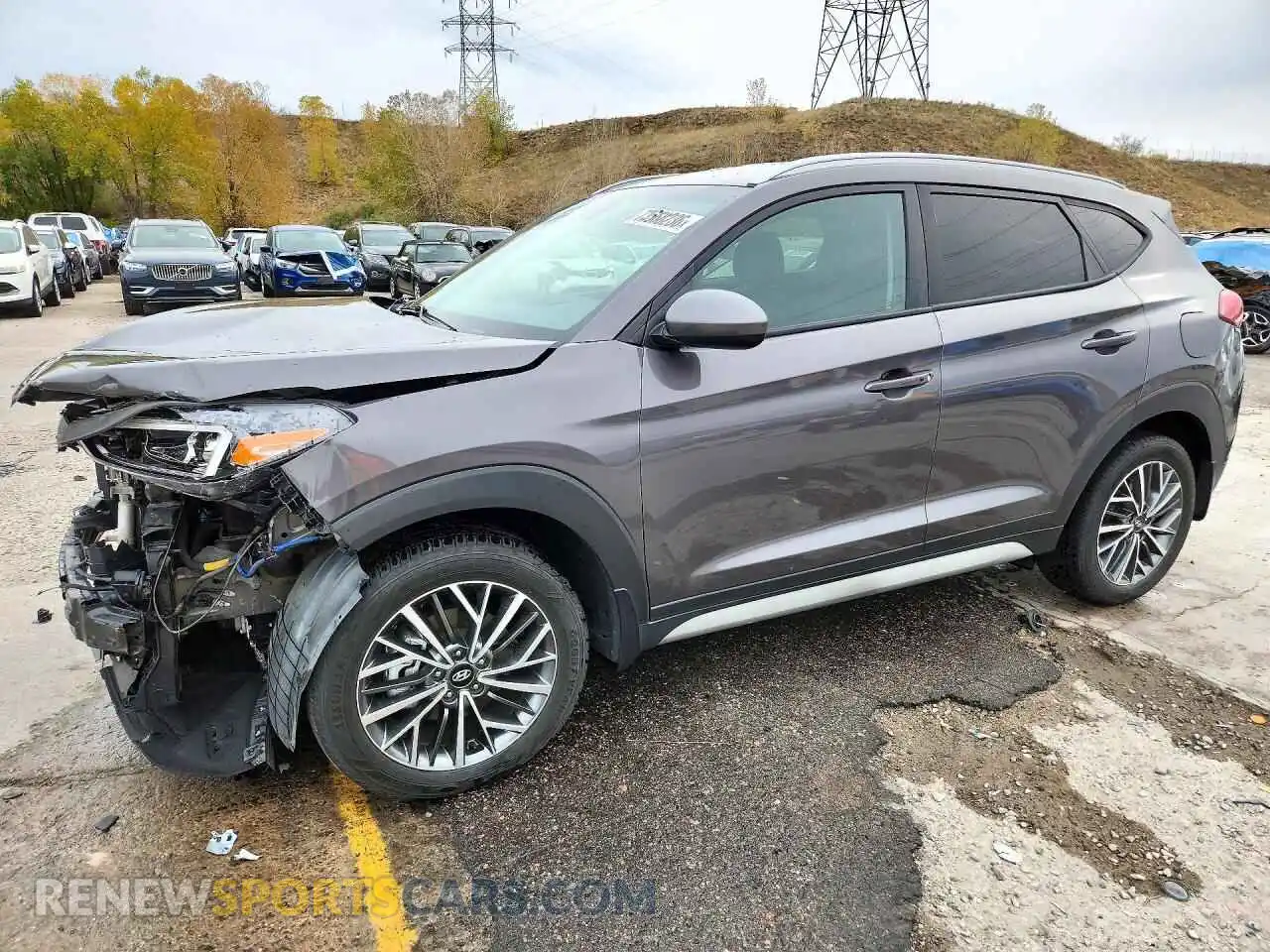 1 Photograph of a damaged car KM8J3CAL0MU331161 HYUNDAI TUCSON 2021
