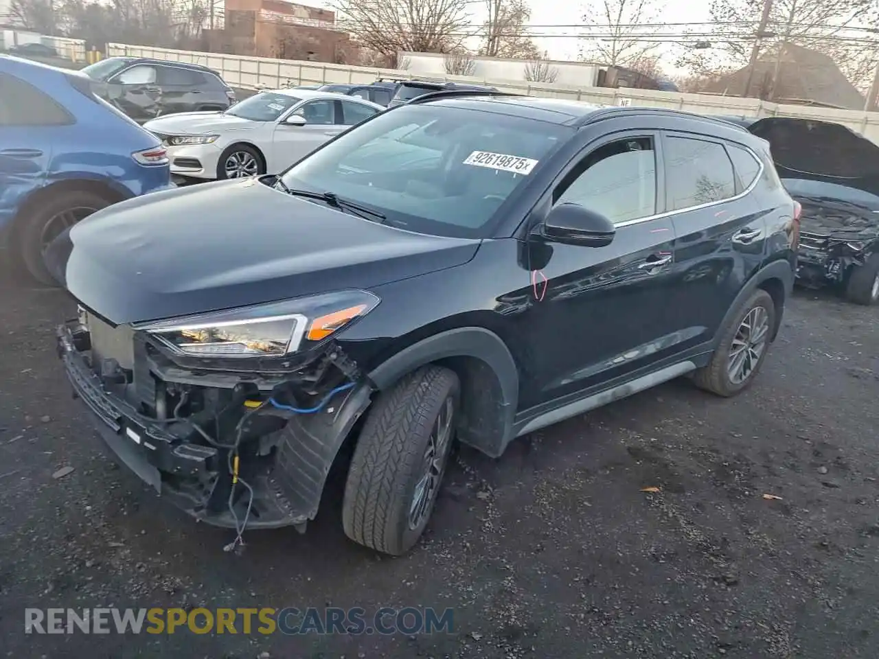 1 Photograph of a damaged car KM8J3CAL2MU337401 HYUNDAI TUCSON 2021