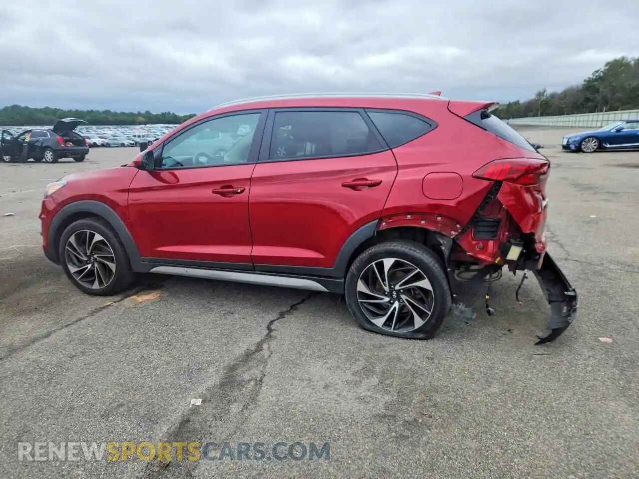 2 Фотография поврежденного автомобиля KM8J3CAL2MU402537 HYUNDAI TUCSON 2021