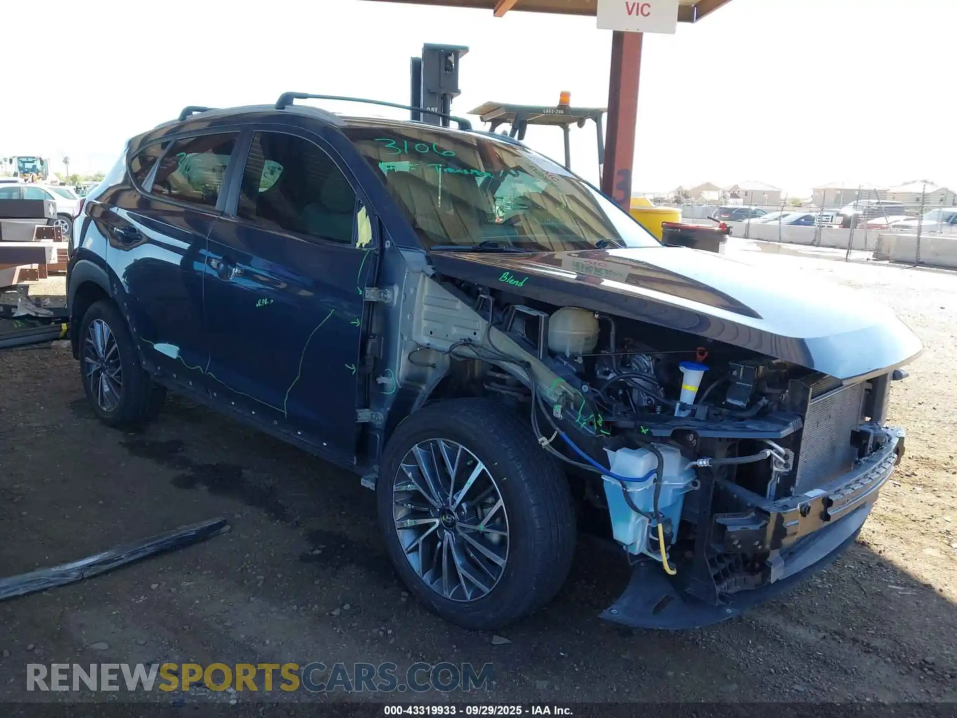 1 Photograph of a damaged car KM8J3CAL3MU293585 HYUNDAI TUCSON 2021