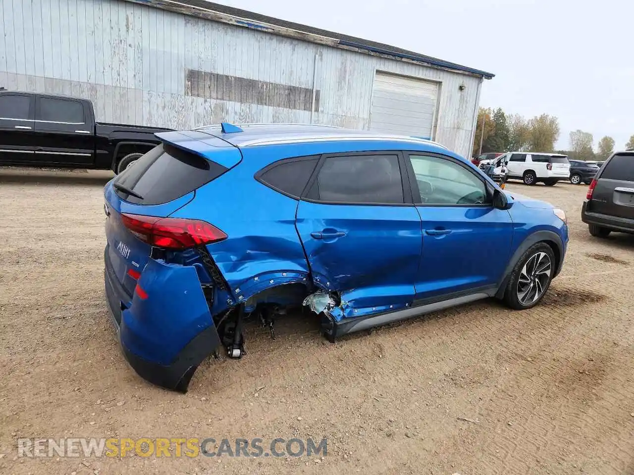 3 Фотография поврежденного автомобиля KM8J3CAL3MU362971 HYUNDAI TUCSON 2021
