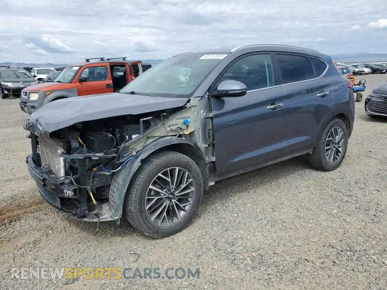 1 Photograph of a damaged car KM8J3CAL3MU410534 HYUNDAI TUCSON 2021