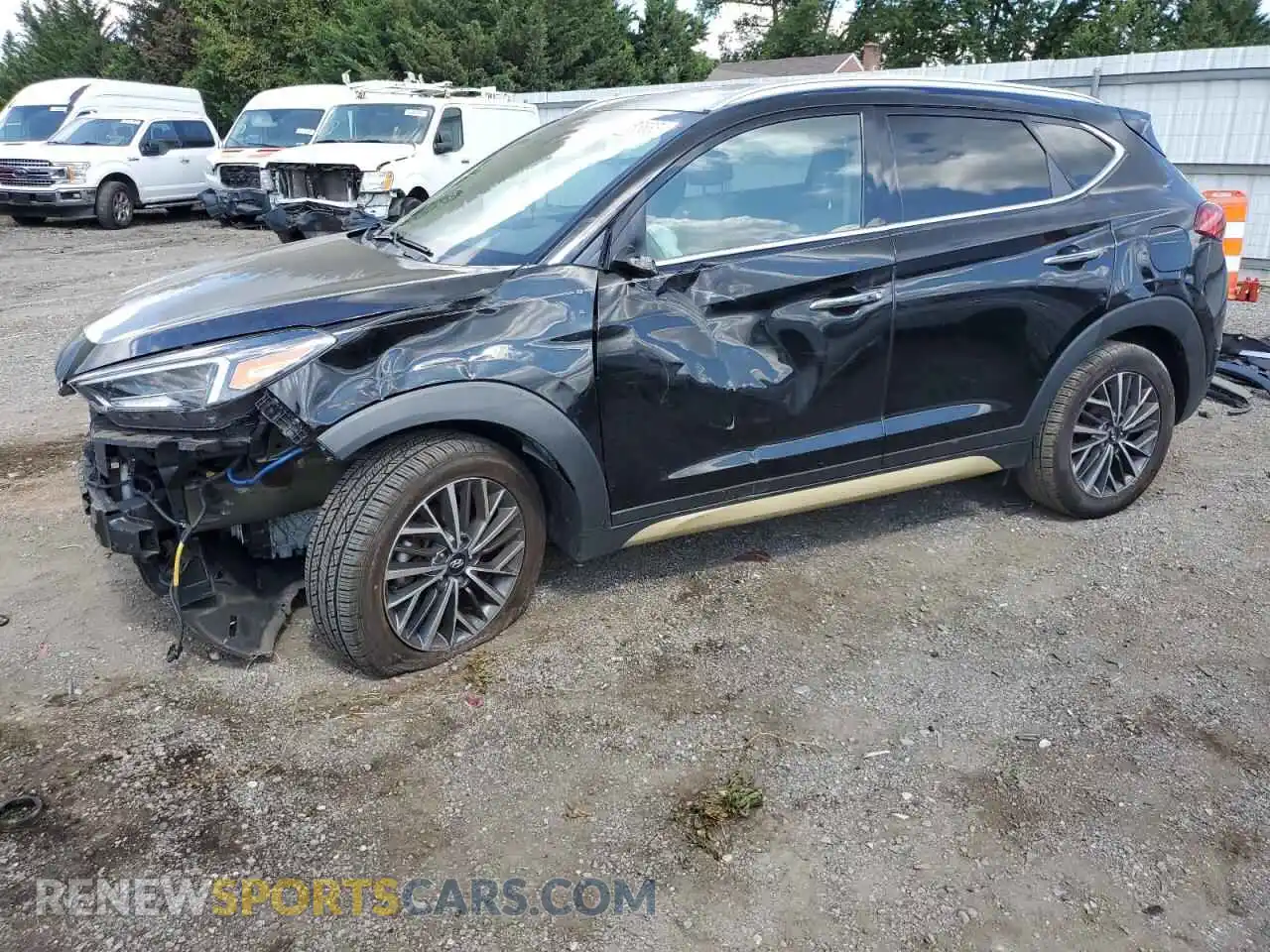 1 Photograph of a damaged car KM8J3CAL8MU322613 HYUNDAI TUCSON 2021
