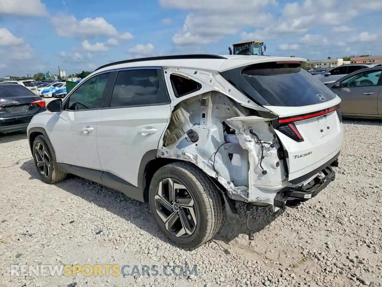 2 Photograph of a damaged car 5NMJB3AE7NH020053 HYUNDAI TUCSON 2022