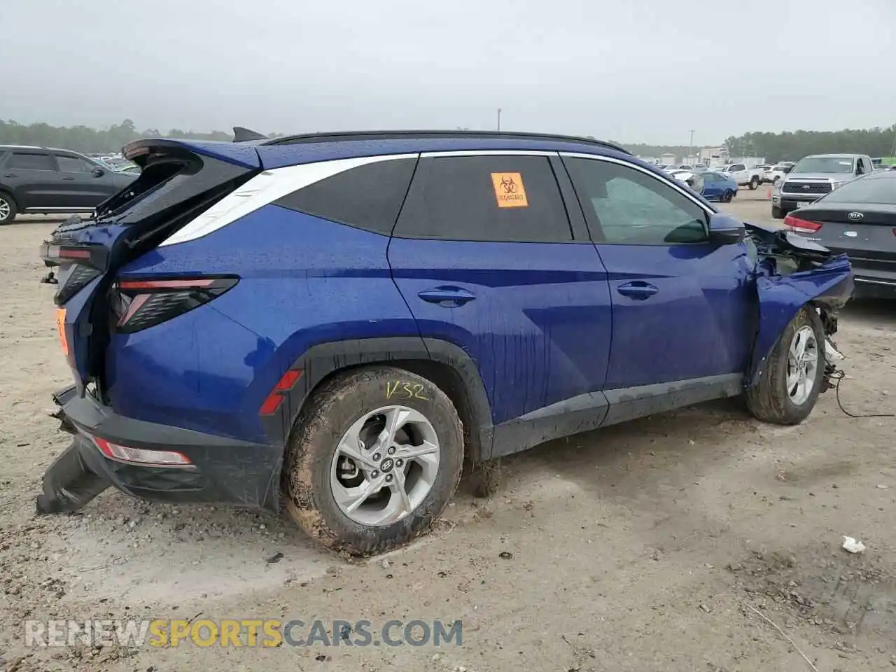 3 fotografías del automóvil dañado 5NMJB3AE8NH132456 HYUNDAI TUCSON 2022