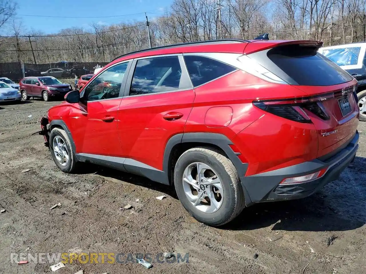 2 Photograph of a damaged car 5NMJB3AE9NH045360 HYUNDAI TUCSON 2022