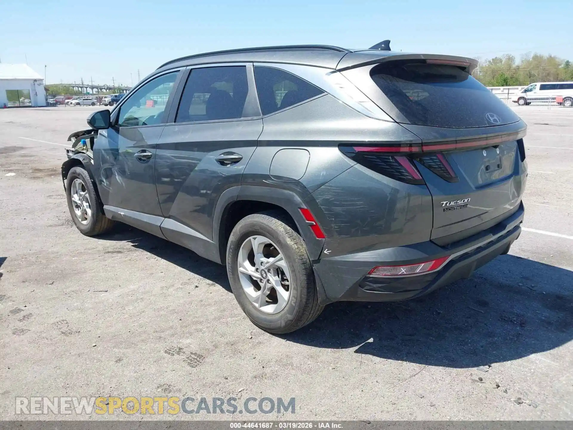 3 fotografías del automóvil dañado 5NMJBCAE1NH125879 HYUNDAI TUCSON 2022