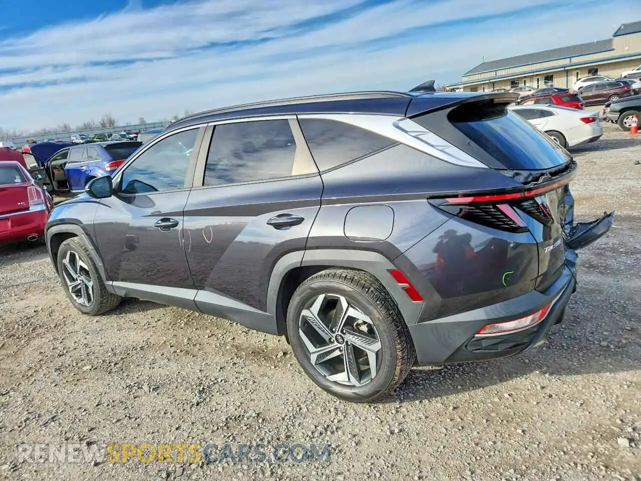 2 fotografías del automóvil dañado 5NMJC3AE3NH063155 HYUNDAI TUCSON 2022