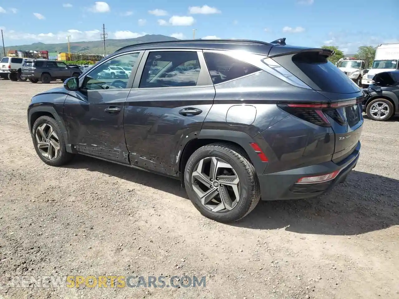 2 Photograph of a damaged car 5NMJC3AE6NH012829 HYUNDAI TUCSON 2022
