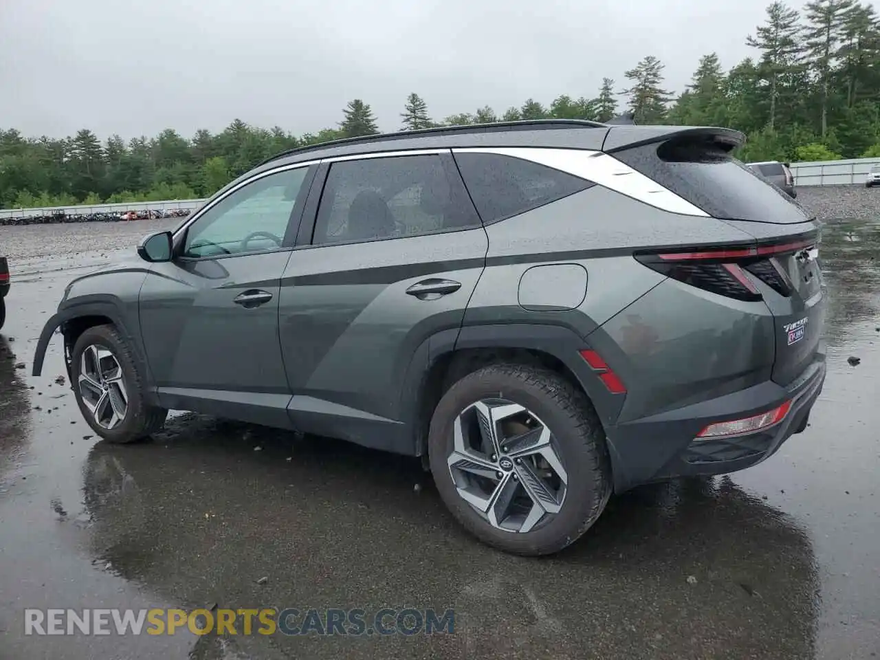 2 Photograph of a damaged car 5NMJCCAE2NH135091 HYUNDAI TUCSON 2022