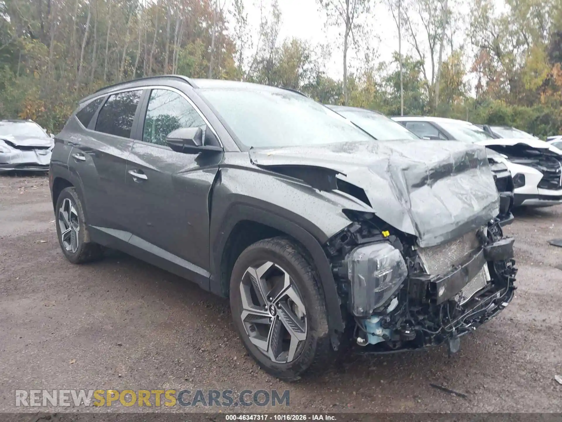 1 Photograph of a damaged car 5NMJCCAE6NH076627 HYUNDAI TUCSON 2022