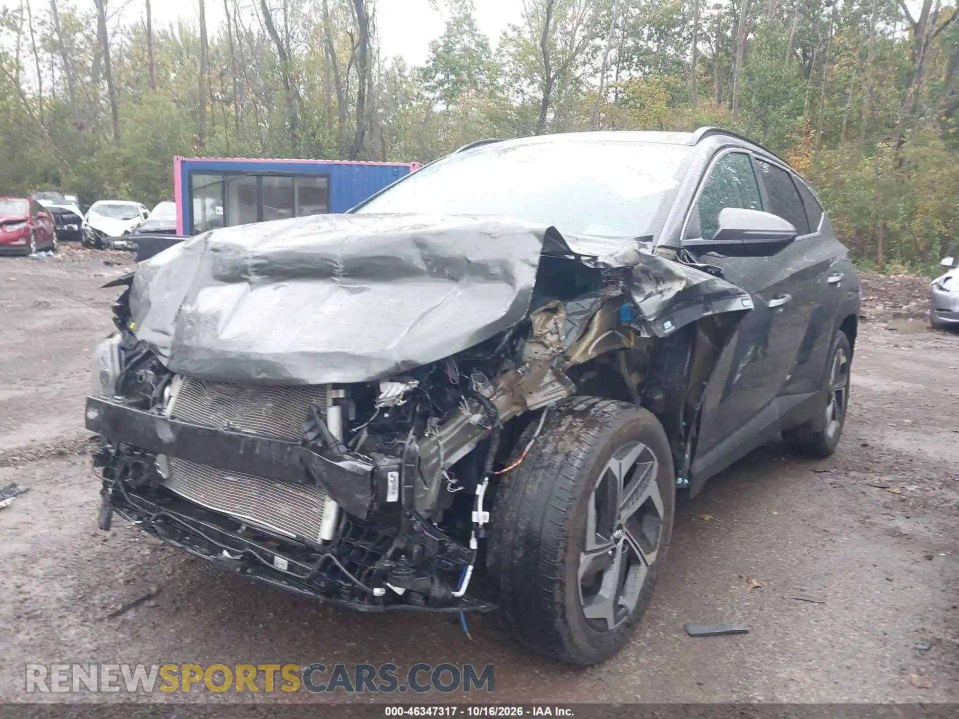 2 Photograph of a damaged car 5NMJCCAE6NH076627 HYUNDAI TUCSON 2022
